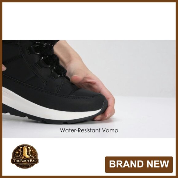 Women's Winter Snow Boots Waterproof Faux Fur Ankle Booties Wedge Heel - Picture 7 of 7